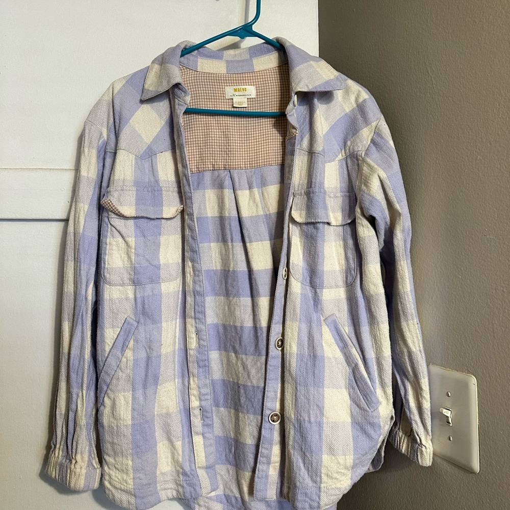 Maeve by Anthropologie plaid shacket